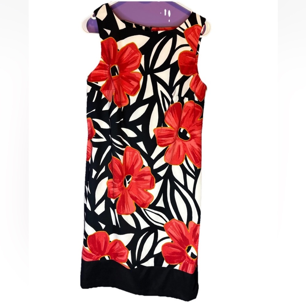 Alyx Woman’s Floral Shift Dress Sleeveless Size 12